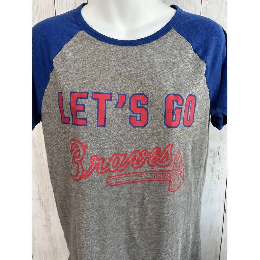 Women's Atlanta Braves Shirt PINK Size M
